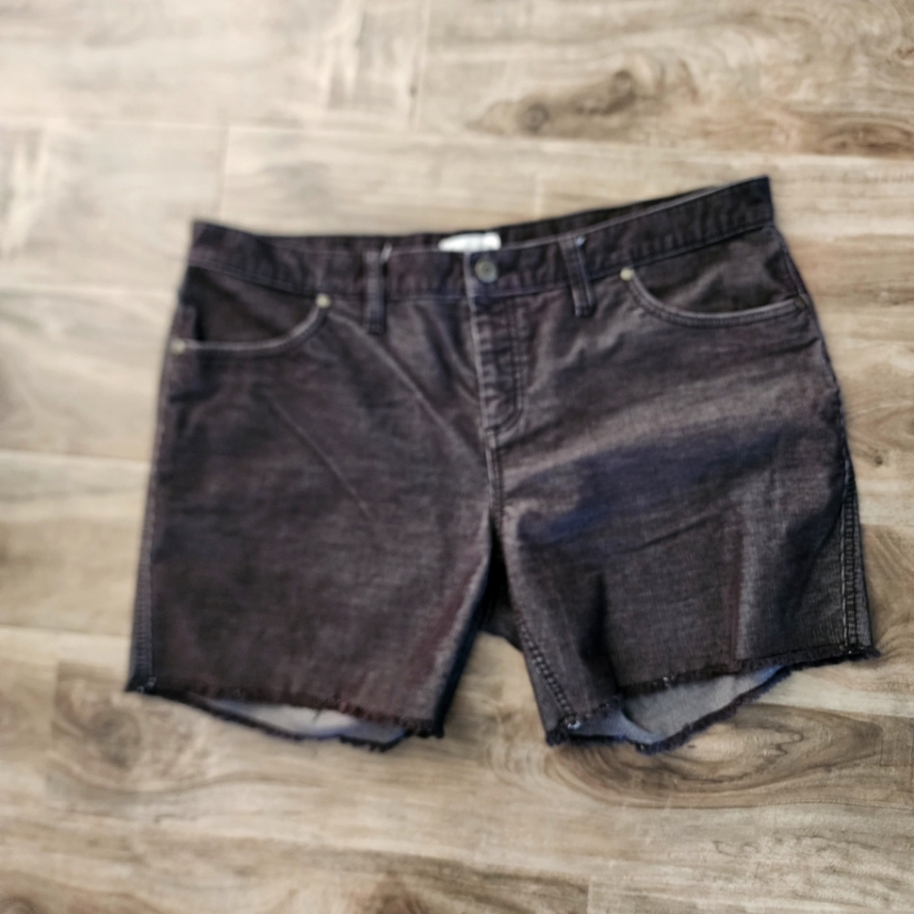 Carve Designs Black corduroy Shorts 6 Inch Mid Rise